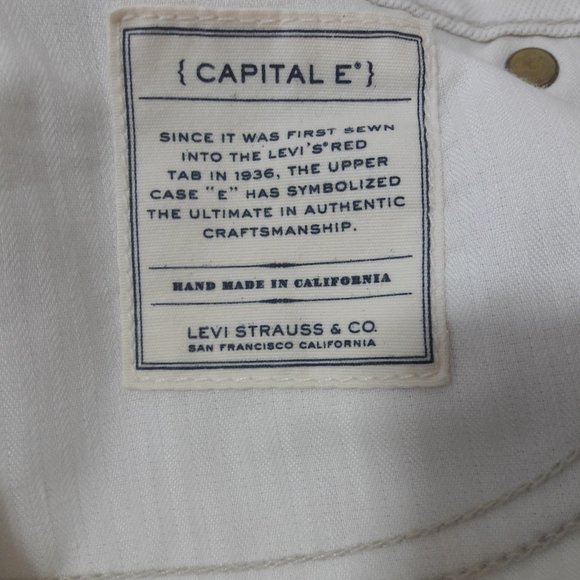Vintage 1996 LVC LEVIS Capital E 30X31 Size 27 Ruler USA - Picture 6 of 8